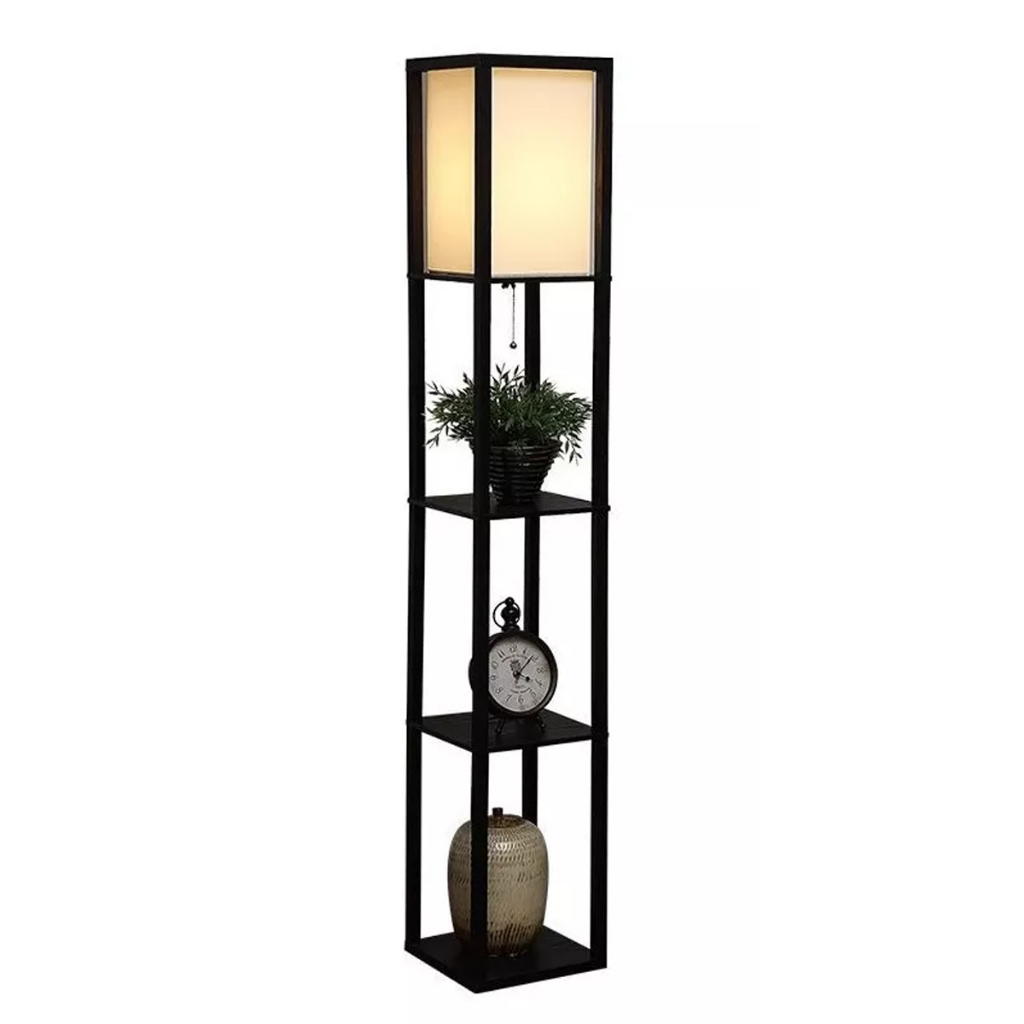 Luminária De Chão 1,60m Abajur De Piso C/ Prateleira Shopee Brasil