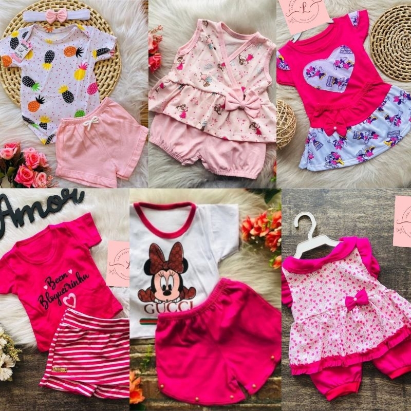 Roupas de bebe cheap 6 meses feminina