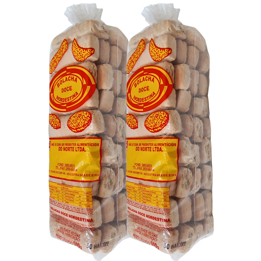 Bolacha Nordestina 500g - 2 Unidades