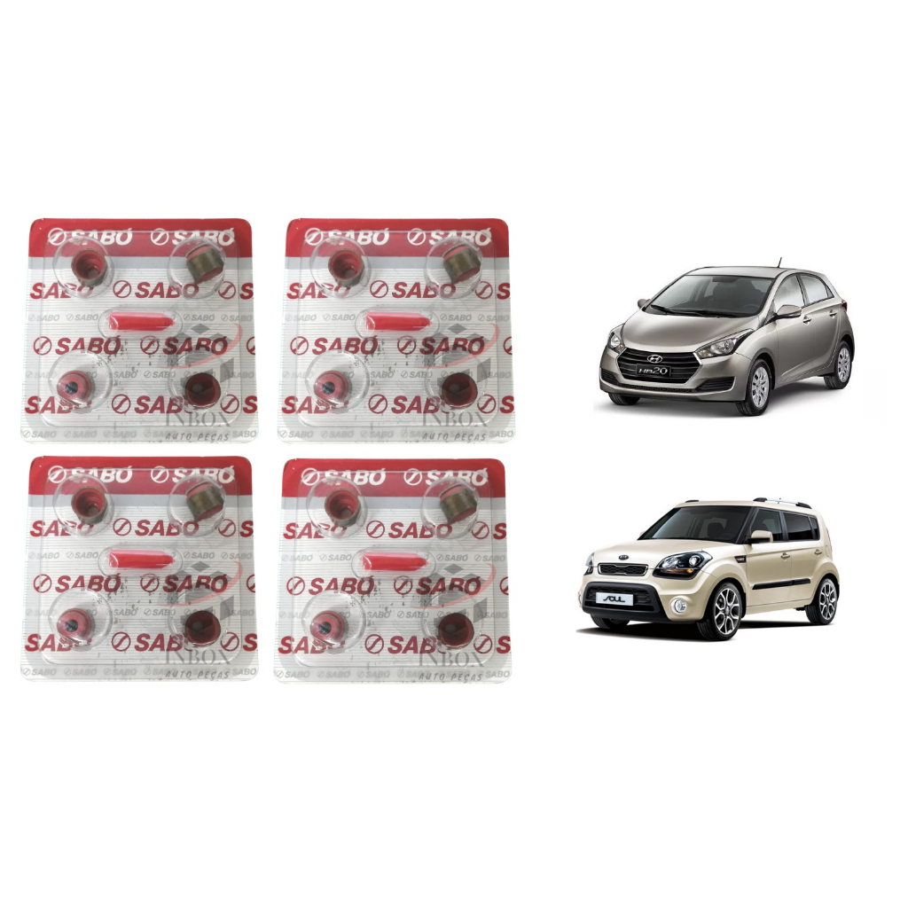 Retentor Vedador Haste de Válvula Hb20 1.6 16v Soul 1.6 16v Frontier 2.5 16v Sabó 9321