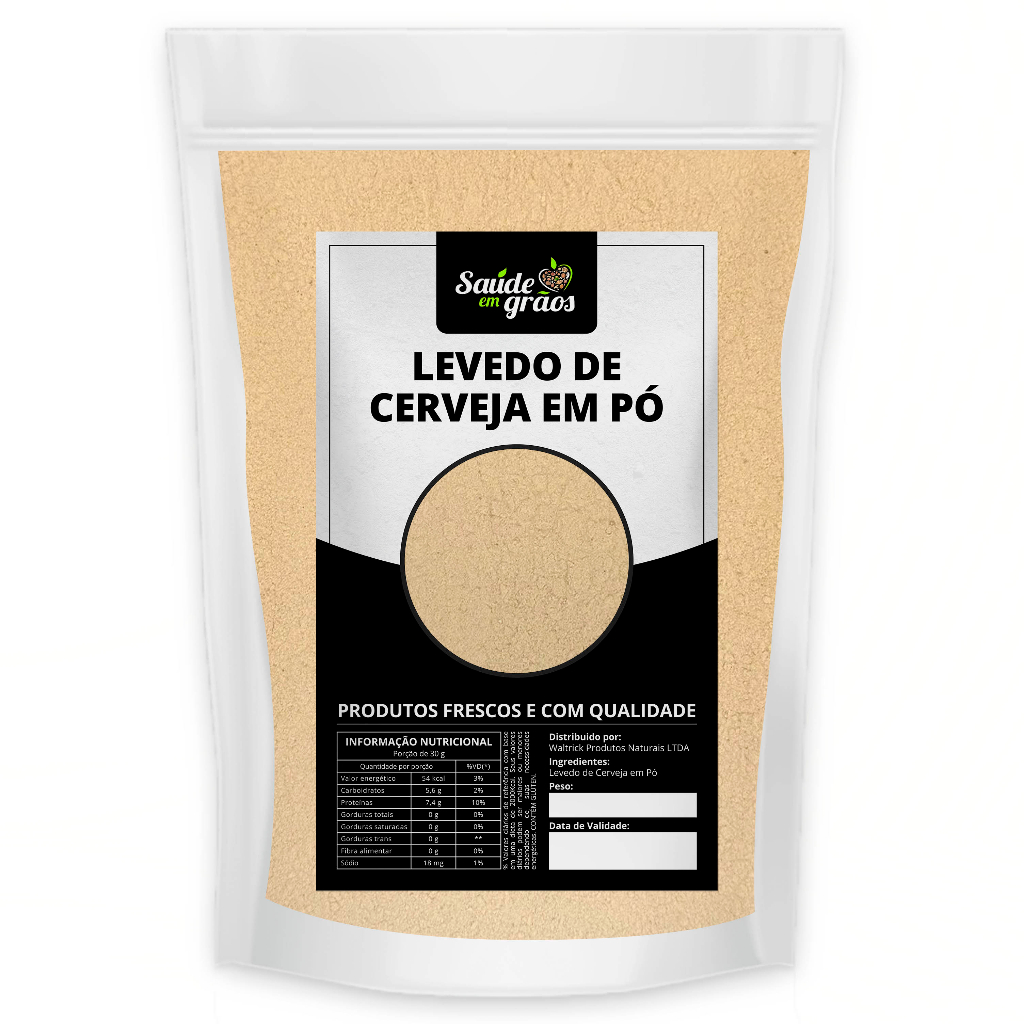 Levedo de Cerveja Levedura de Cerveja em Pó 100% Natural Alta Qualidade ...