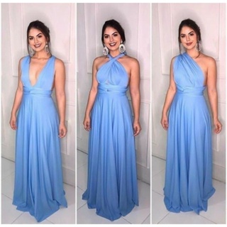 Vestido Azul Serenity em Oferta