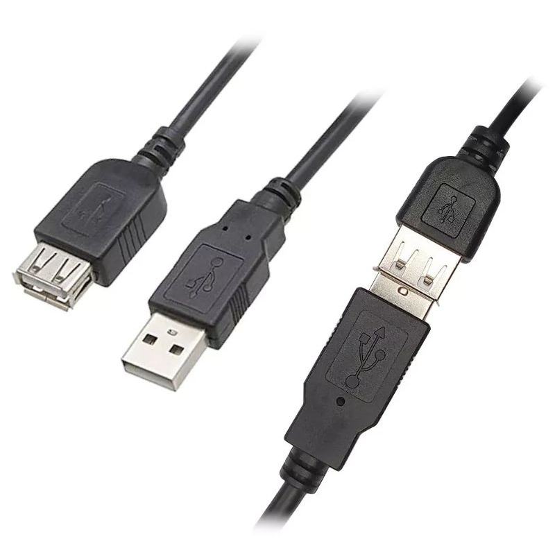 Cabo Usb Extensor Extensão 1 Macho x 1 Fêmea, 2 Metros USB 2.0 Alta ...