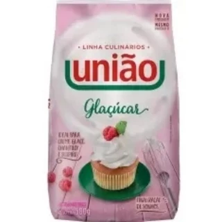 KIT COM 4 - Açúcar de Confeiteiro Glaçúcar União 500g