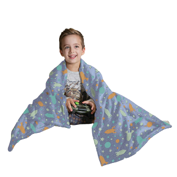 Manta Infantil Lepper Fleece Glow Espaço Que Brilha no Escuro - Lojas Donna