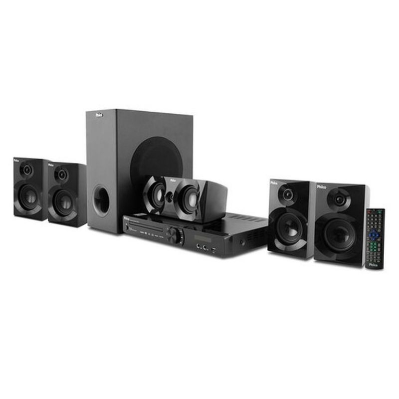 Home Theater Philco PHT690 preto 5.1 Full HD, HDMI, USB, Bivolt