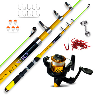 Kit Pesca - Vara, Molinete e Linha - Iniciantes Ótimo P/ Pesqueiro Rios Lagos