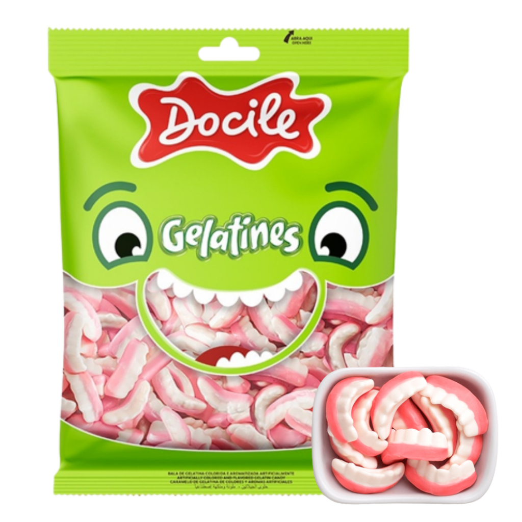 Goma Gelatina Dentadura 1kg - Docile | Shopee Brasil