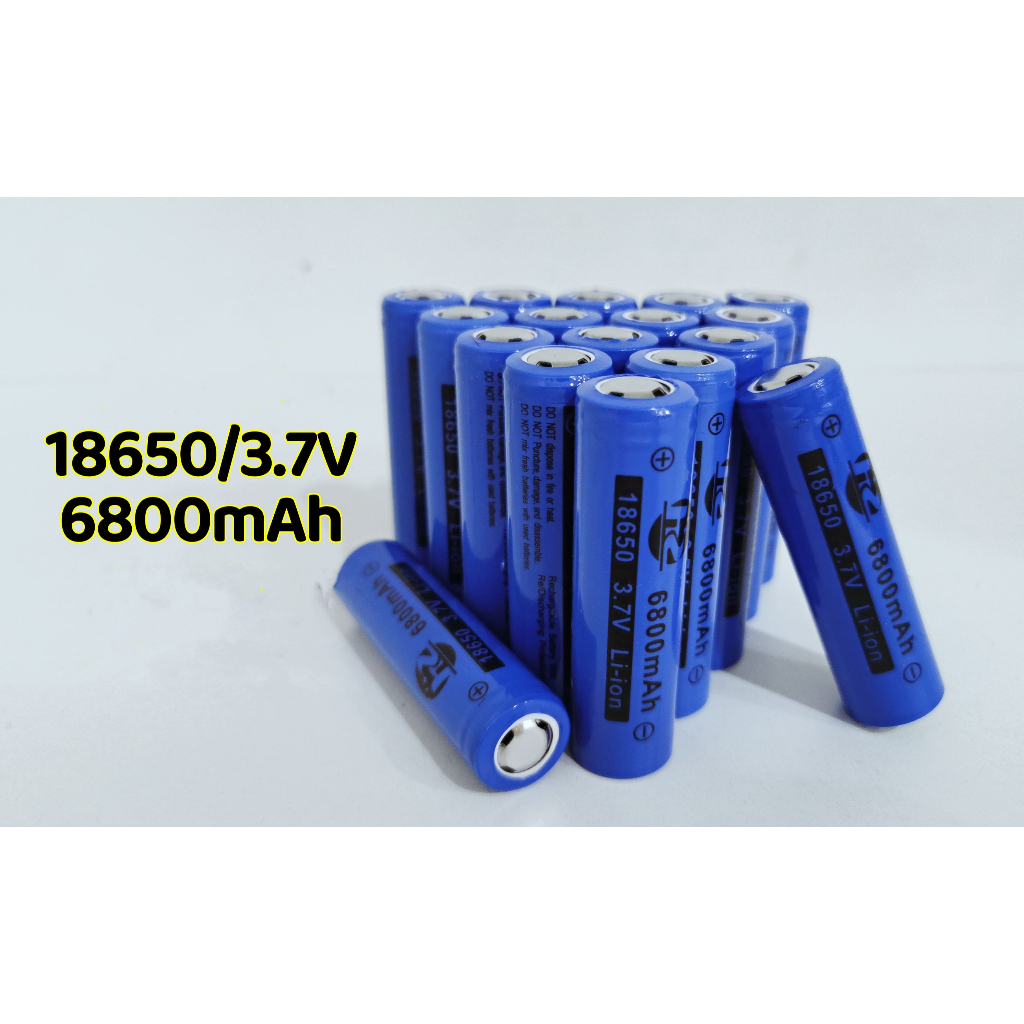 Bateria Para Lanterna 18650 6800mAh 3.7V Li-ion