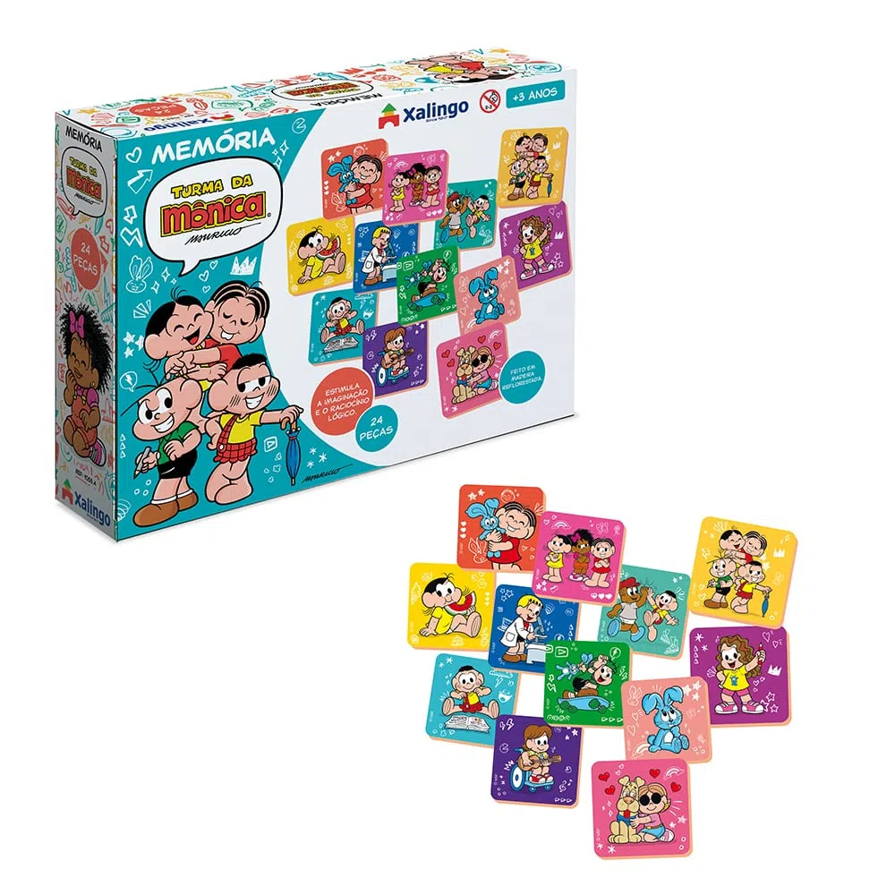Jogo da Memória Princesas 40 Peças - 2824 - Pais & Filhos - Real Brinquedos