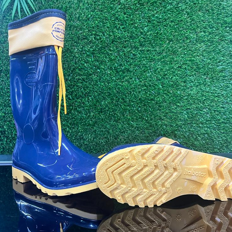 Bota Borracha Galocha Industrial Calfor Pampeana Com Amarra