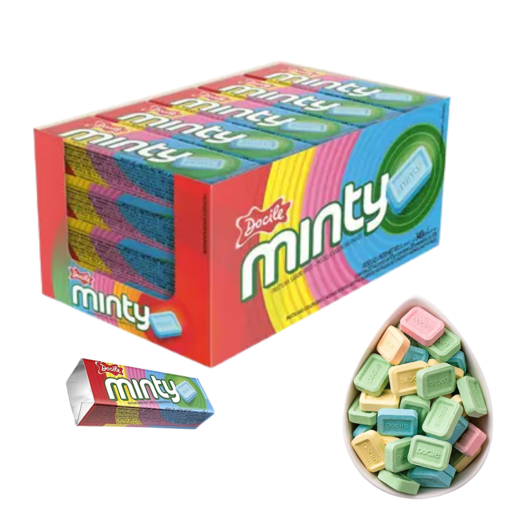 Pastilha Minty Frutas Com 20 Unidades - Docile