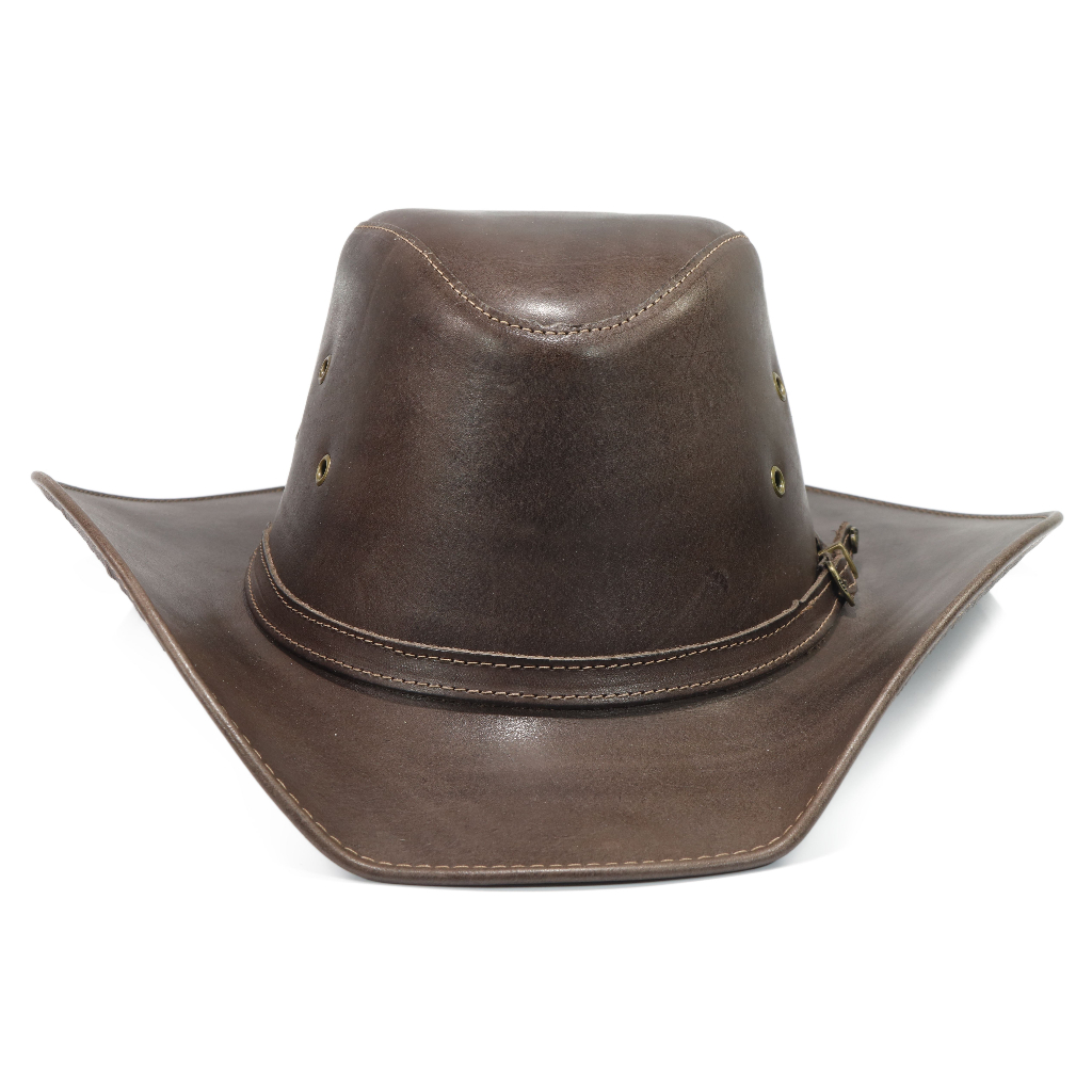 Chapéu Masculino Em Couro Legitimo Modelo Americando Envio Imediato ...