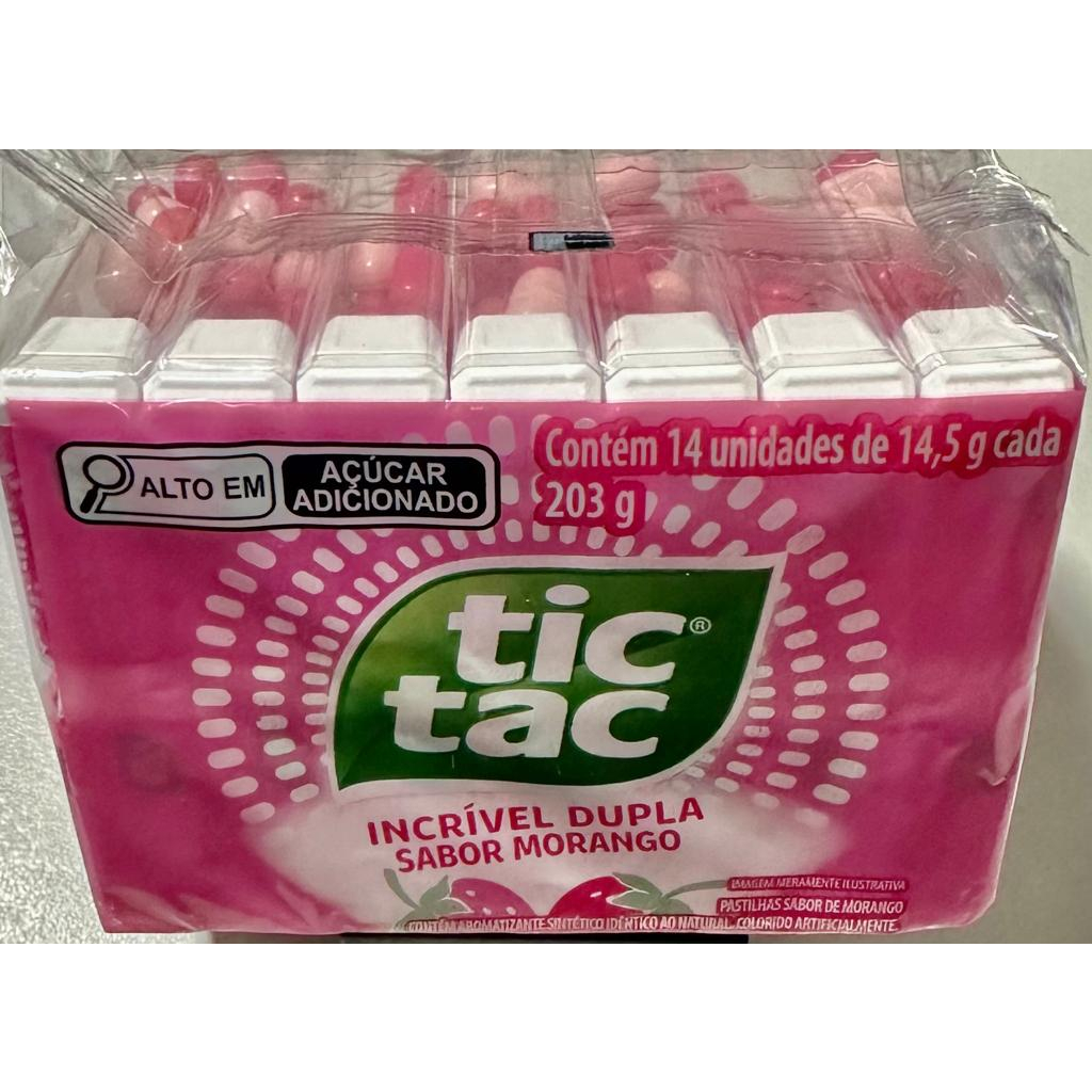TIC TAC MORANGO 14,5G DP 14UN