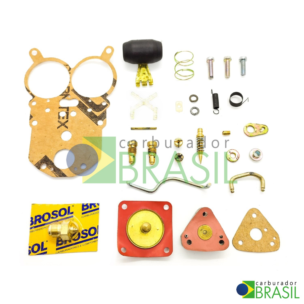 Kit De Reparos Original Brosol Para Carburador Solex H 34 SEIE Maverick ...