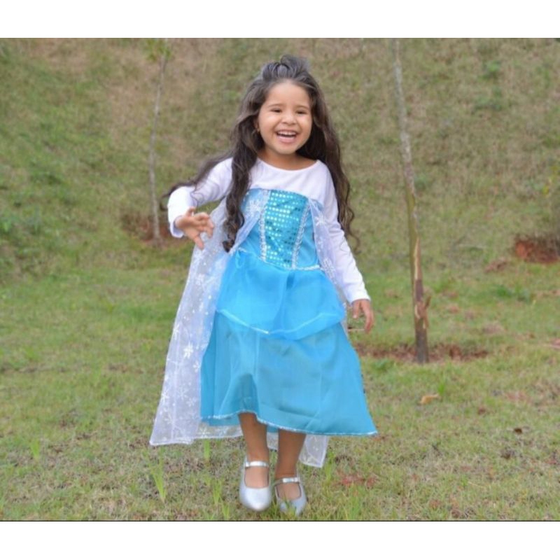 Fantasia de carnaval 2024 infantil da frozen