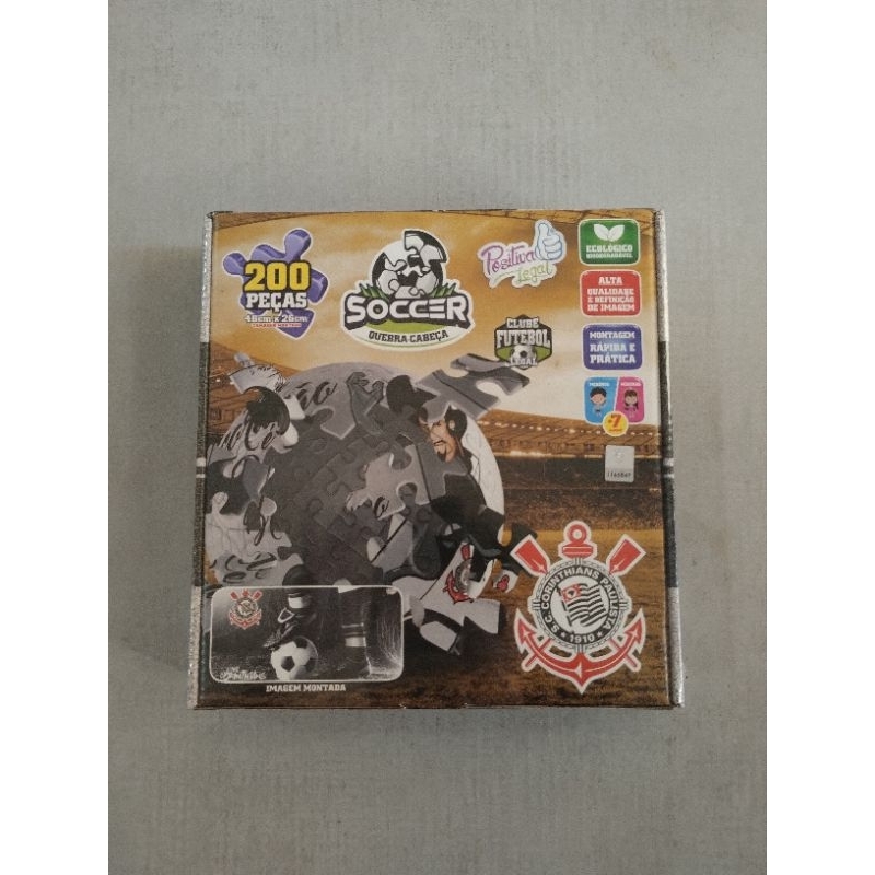 Jogo Quebra Cabeça 200 Peças Corinthians Positiva Legal