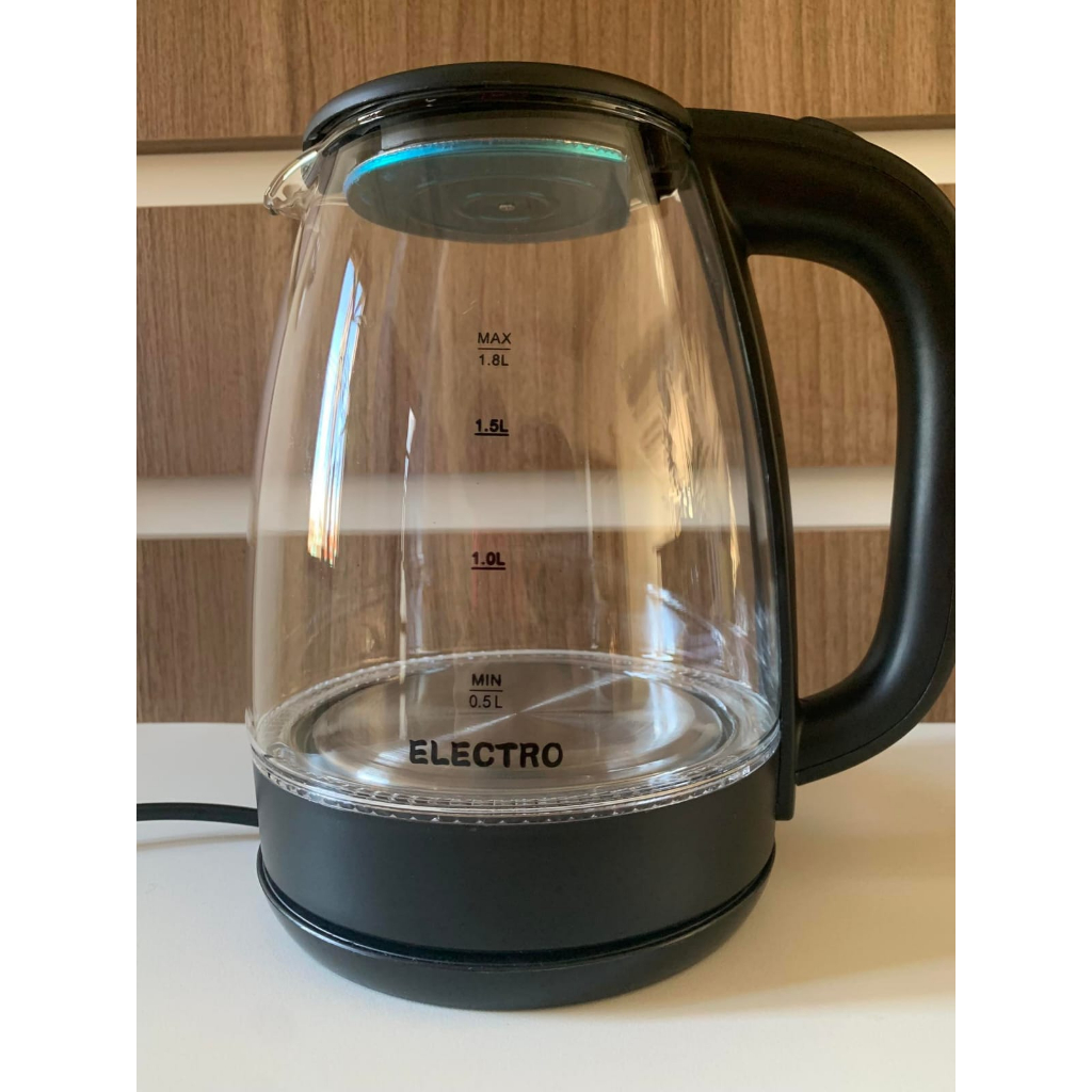 jarra eletrica 220v vermelha com led 1500W fervura rapida chaleira eletrica  | Shopee Brasil