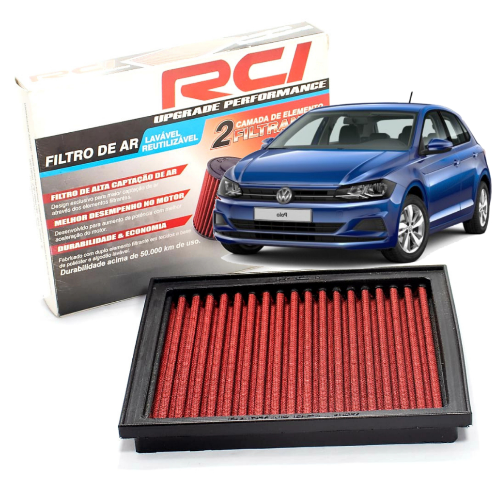 Kit Intake Vw Up Tsi 1.0 Turbo Filtro De Ar Esportivo Rci063