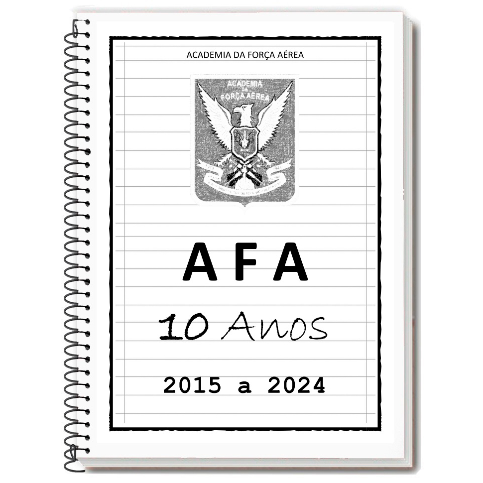 AFA 2024/2025 Caderno de Provas + Gabarito + Folhas de Redação