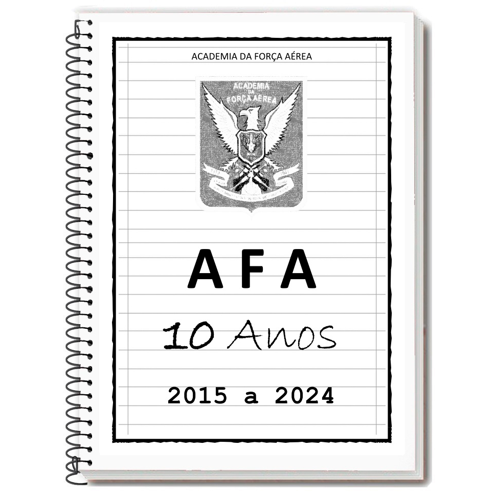 AFA 2025/2025 Caderno de Provas + Gabarito + Folhas de Redação