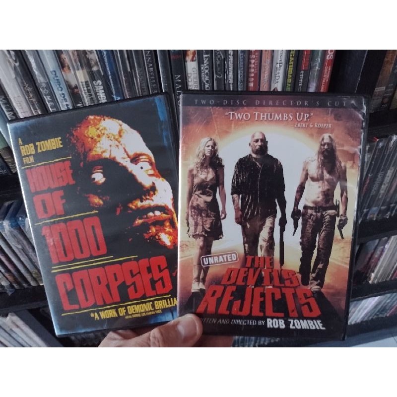 DVDs - A CASA DOS 1000 CORPOS e REJEITADOS PELO DIABO - de Rob Zombie - Importados