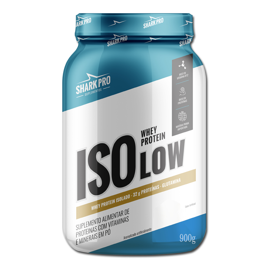 Whey Protein Isolado (Iso Low) Pote com 900g - Shark Pro