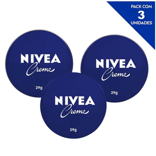 KIT NIVEA Creme Hidratante Lata 29g - 3 Unidades