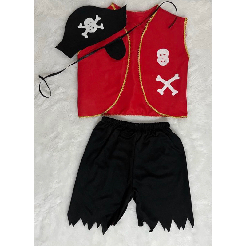 Fantasia Pirata Infantil Masculino Menino Criança 2 a 8 anos Carnaval