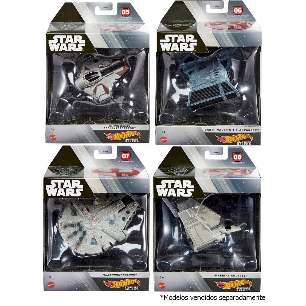 Nave de Metal Star Wars - Starships Select - Hot Wheels - Mattel