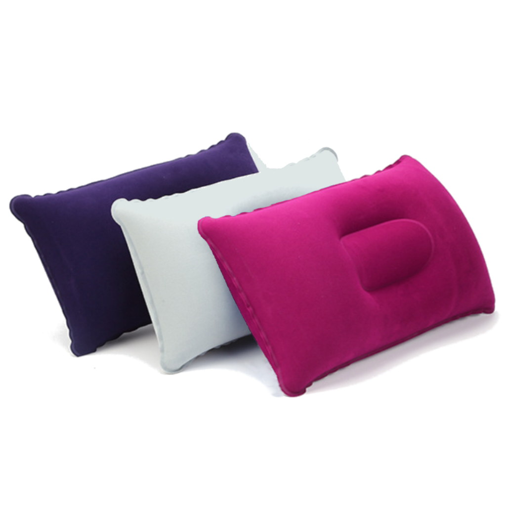 Travesseiro Inflável Almofada Camping Viagem Portátil a Prova D'Água Praia Carro