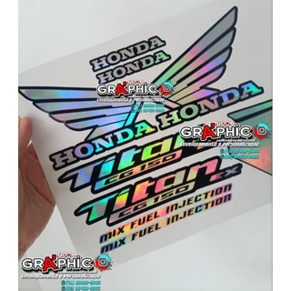 kit adesivos holográficos/camaleão Honda Titan cg 150 mix