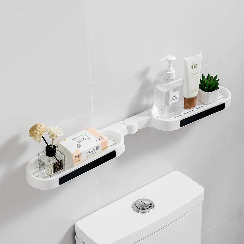 Organizador Suporte Prateleira Adesivo Para Banheiro Ou Cozinha Forma 180°/90°