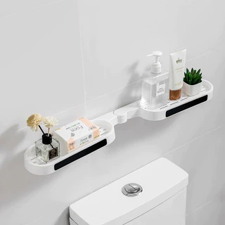 Organizador Suporte Prateleira Adesivo Para Banheiro Ou Cozinha Forma 180°/90°