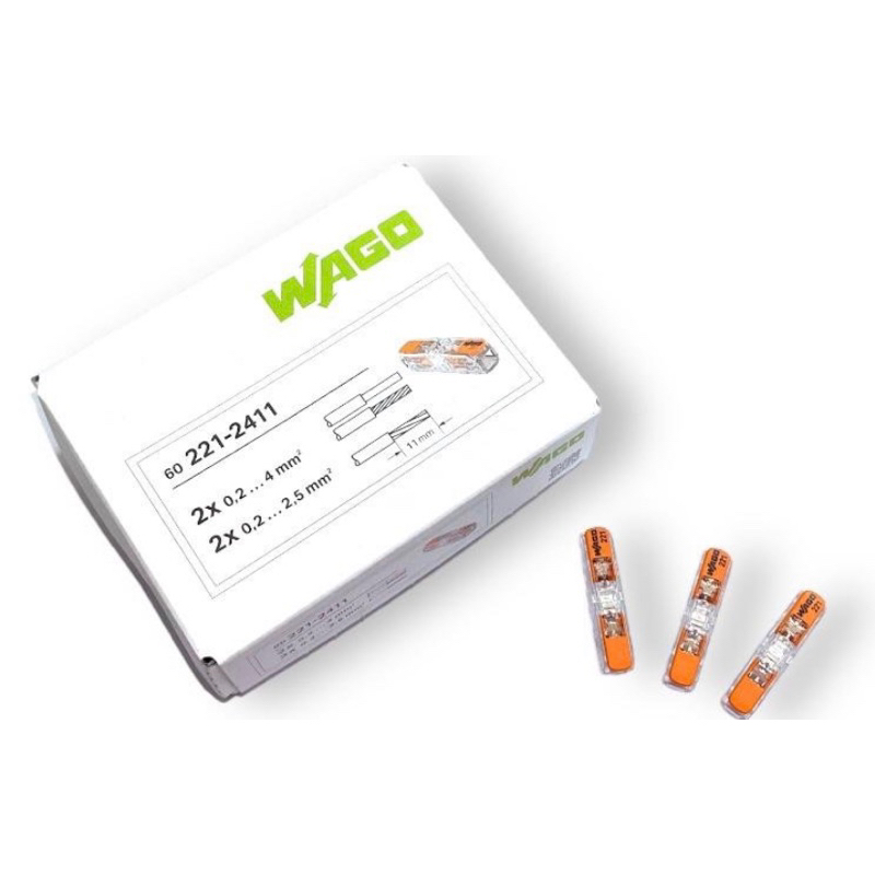 Conector Wago 221-2411- Caixa com 60 peças