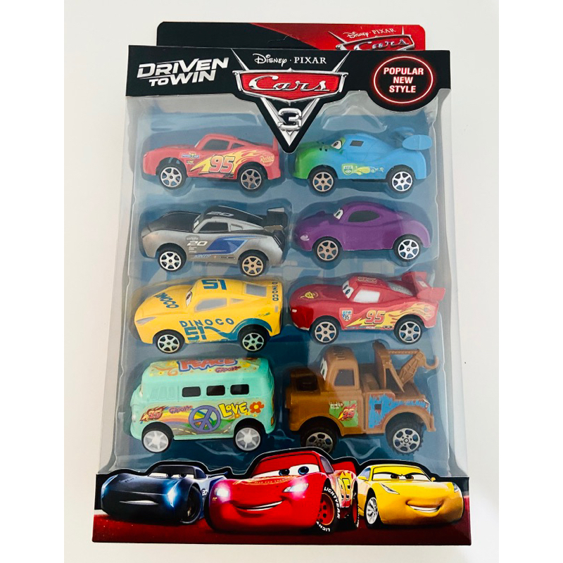 Kit Carrinhos Relâmpago Mcqueen Pixar Disney Monta e Desmonta