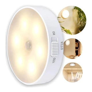 Luz Lâmpada com Sensor de Presença Luminárias Led Sem fio Abajur Recarregável Casa Quarto Escada Guarda Roupa Banheiro