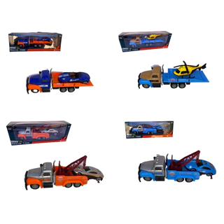 Caminhão Reboque De Metal Miniatura 12 cm Coleção Brinquedo Unidade