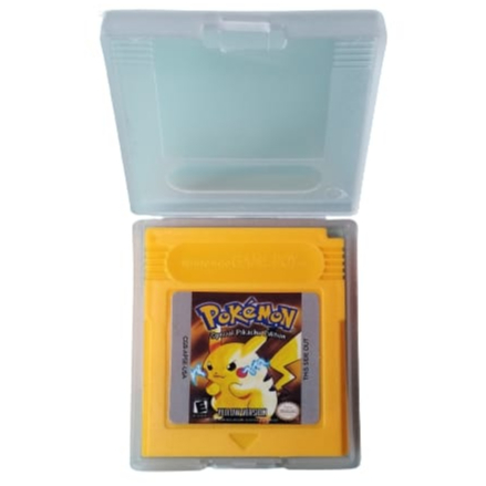 Cartucho Pokémon Yellow Fita Nova + Capinha Jogo para GameBoy Game Boy  Color Gbc Gba