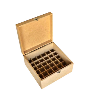 Caixa Para Óleos Essenciais e esmaltes para 36 unidades com tampa organizador manicure