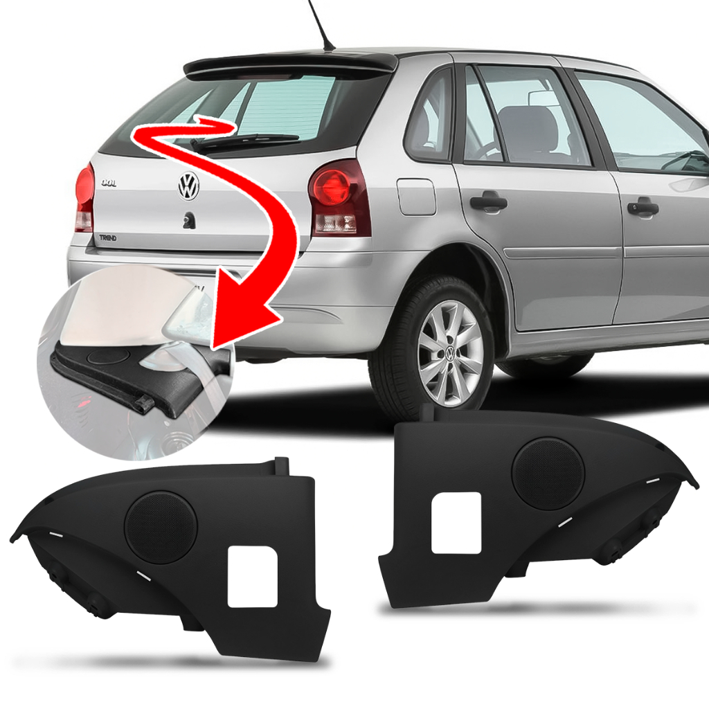 Par Suporte Tampão Bagagito Gol G2 G3 G4 04 05 06 07 08 09 10 11 4p ...