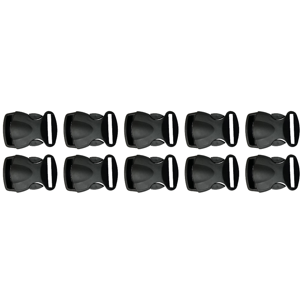 300un Fecho 40mm Fivela Presilha Engate Plástico Bolsas Mochilas Artigos para Costura e Confecções