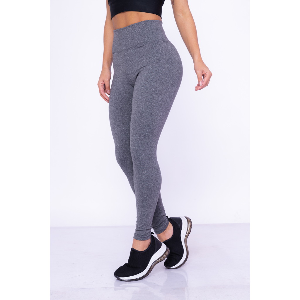 CALÇA LEGGING FEMININA FLANELADA FORRADA SEM BOLSO