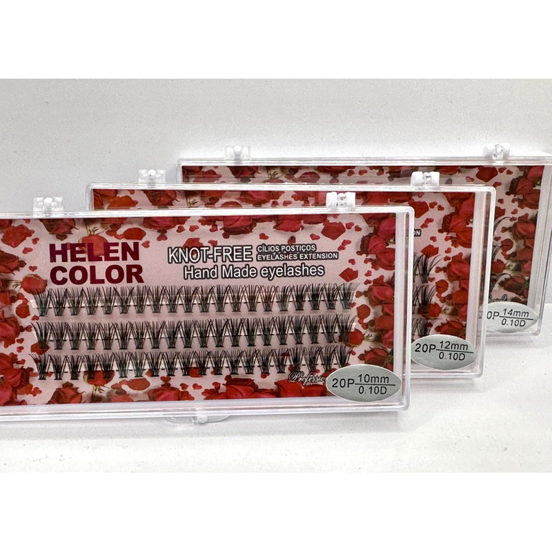 Cílio Tufo Base Reta Helen Color 20P/0.10D
