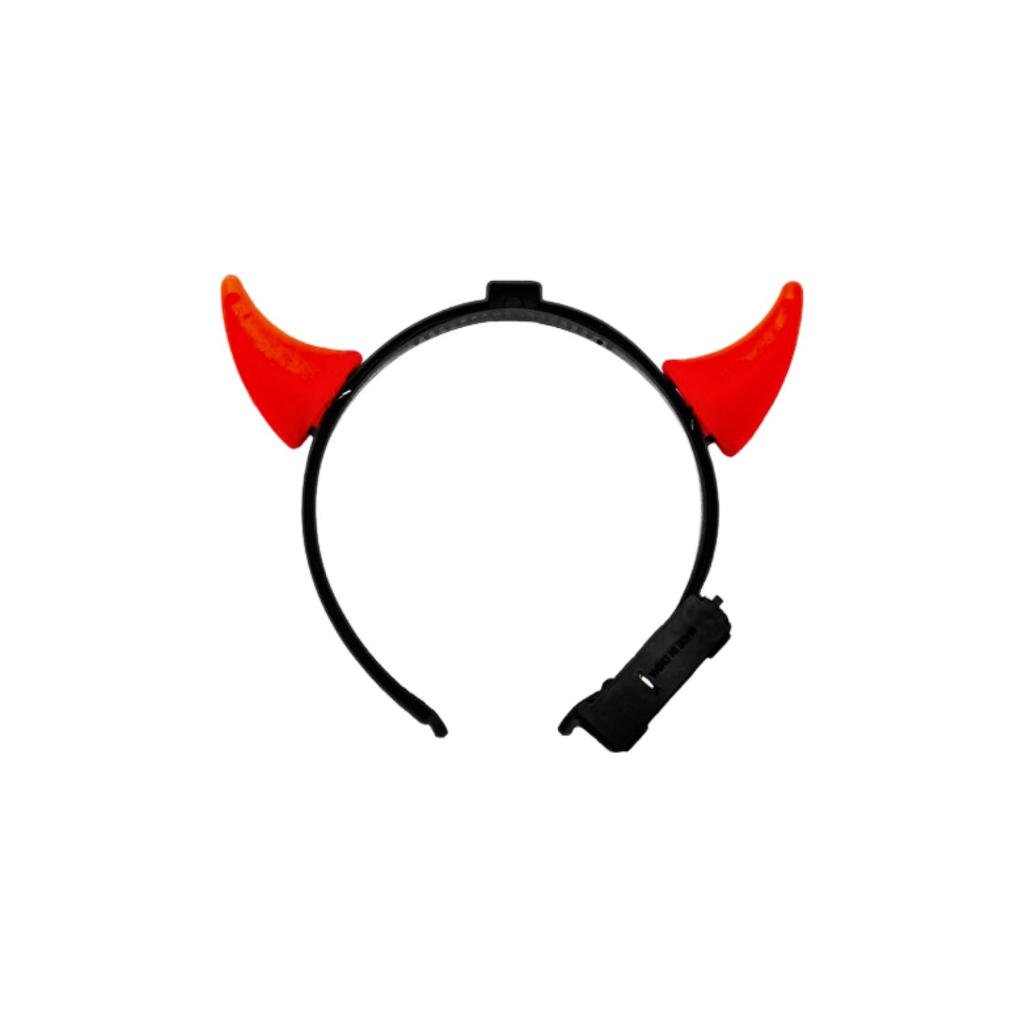 Faixa Tiara Chifre Diabinha Com Luz Led Carnaval Halloween e festas