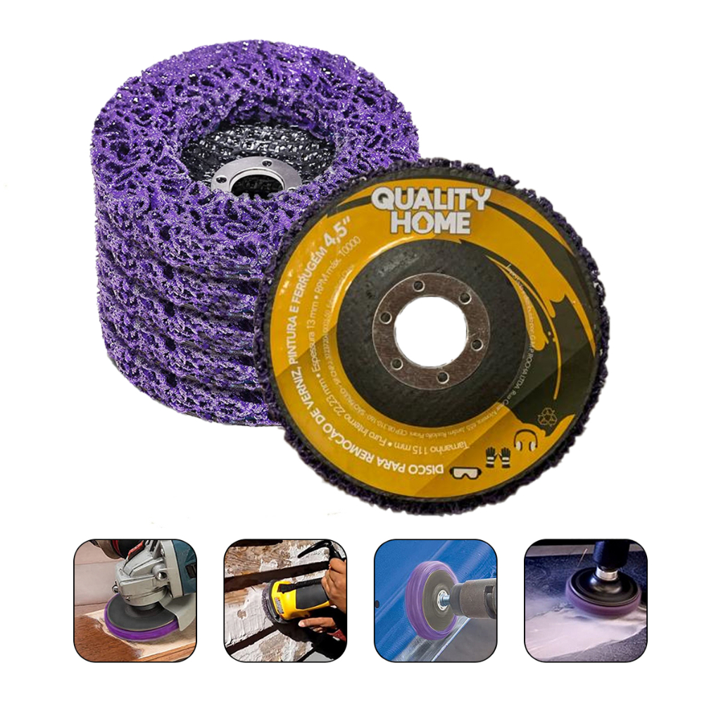 Disco Removedor de Tintas Ferrugem Strip Disc 4.1/2" - Quality Home