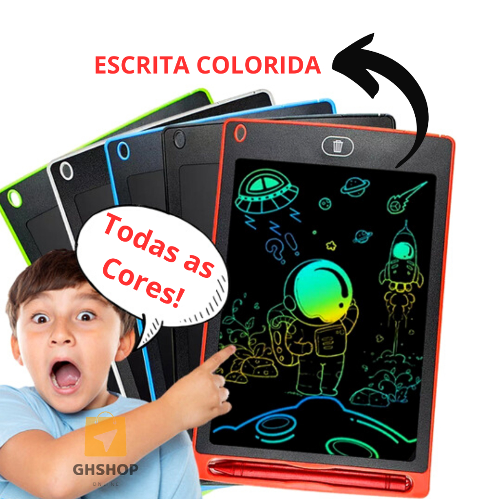 Lousa Digital 10.5 Lcd Tablet Infantil Para Escrever Desenho em Promoção na  Americanas