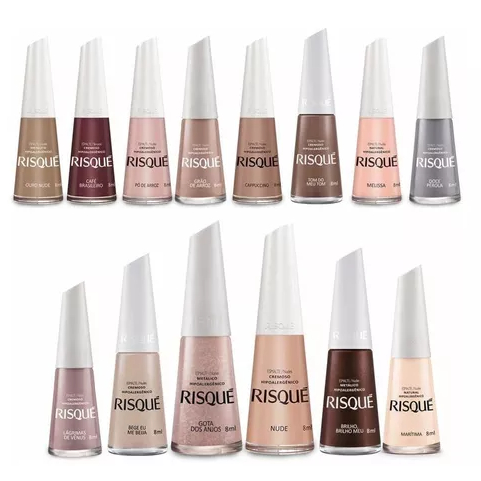 Esmalte Risque Nudes- Coleção Nudes- Valor unitário