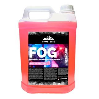 Líquido Para Máquina de Fumaça 5 Litros Fluido Linha Standart Tutti Frutti da Frostbite