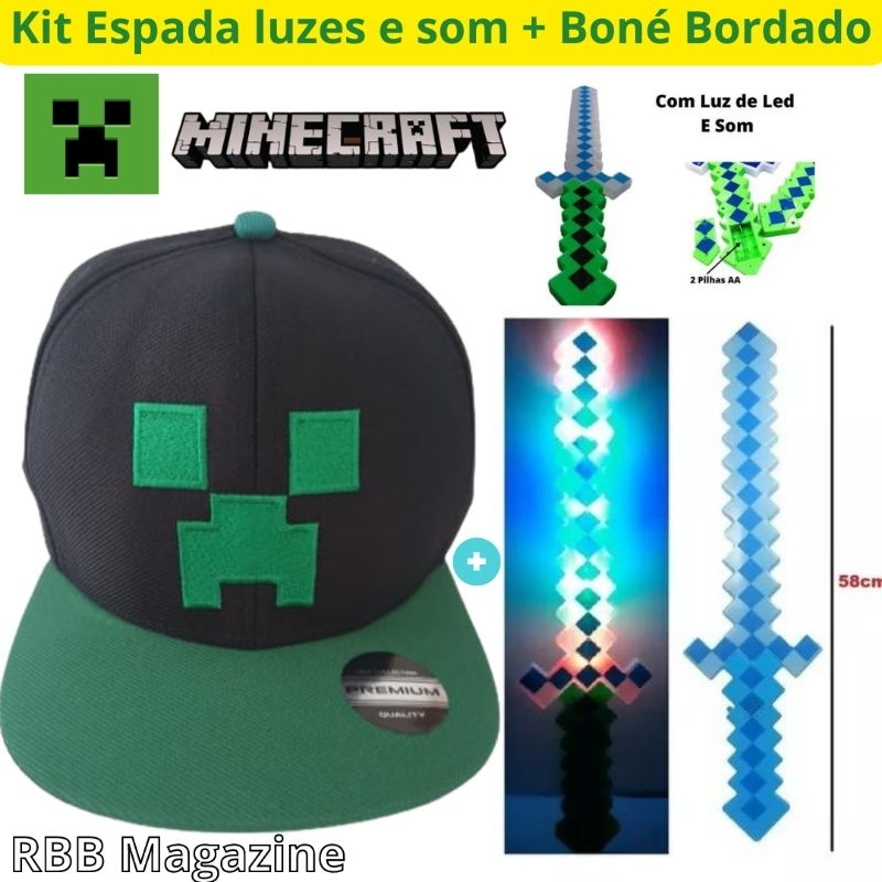 Minecraft Espada 2 em 1 - Mattel - Espada de Brinquedo - Magazine